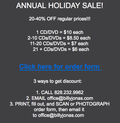 New CD  Holiday Sale 20-40 off